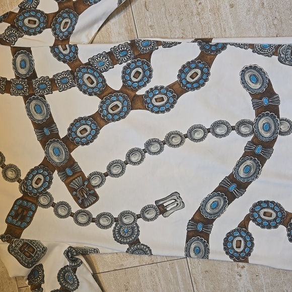 Lauren Ralph Lauren Black Label Western Belt Design Tee - Picture 6 of 6